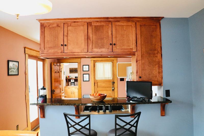Beautiful custom kitchen cabinets stocked with all the basics plus more