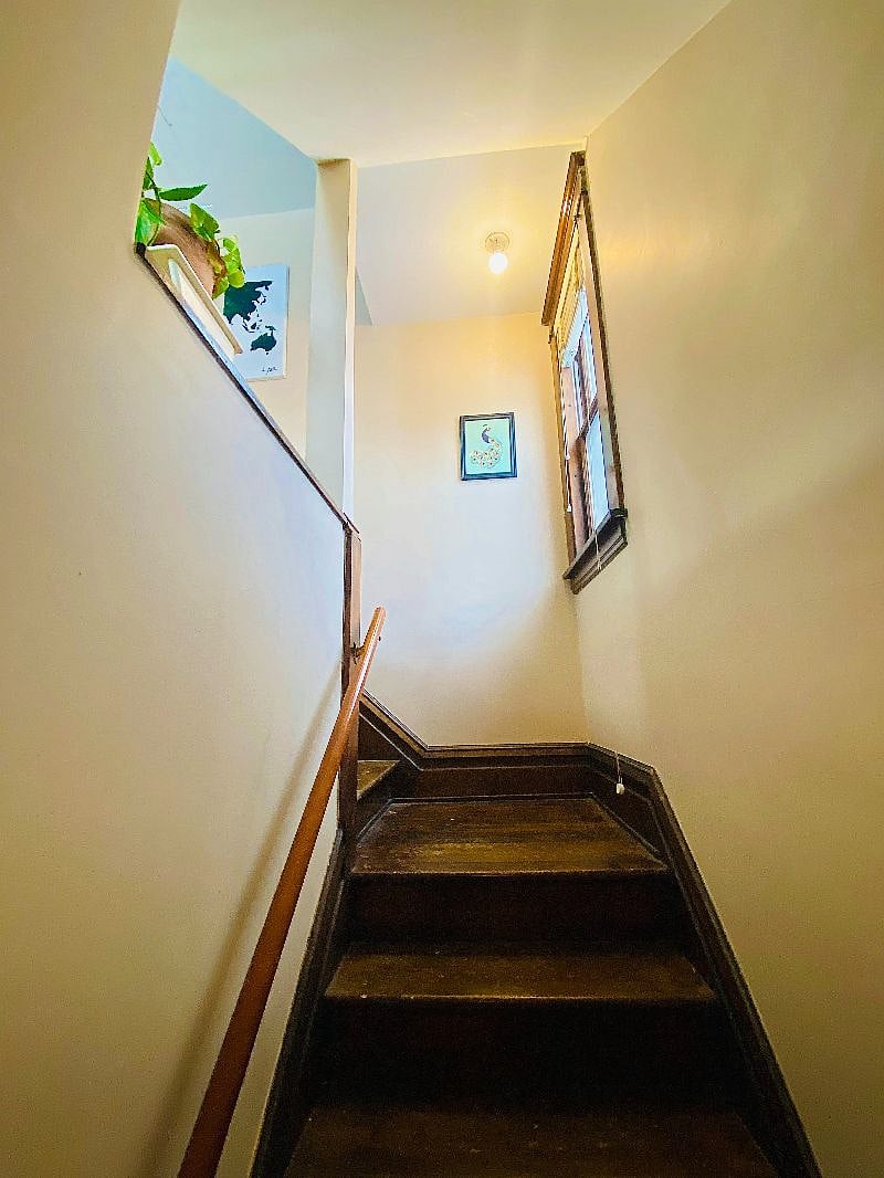 Private staircase leading to your unit