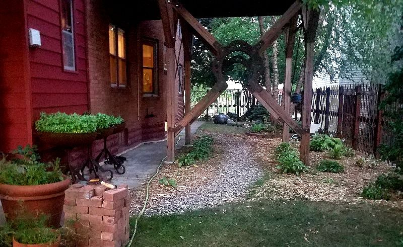 Your private, artist-designed deck from the outside