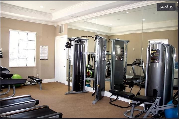 Fitness center exclusive to residents