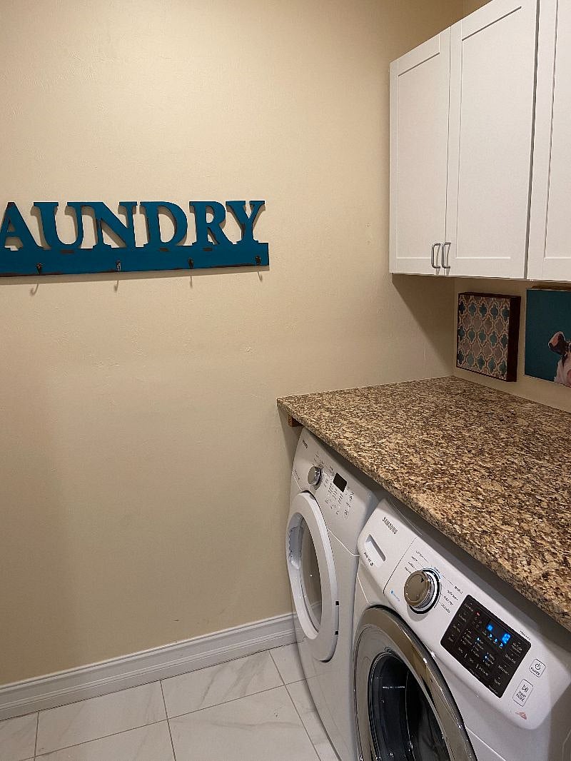 Full and spacious Laundry Room upstairs