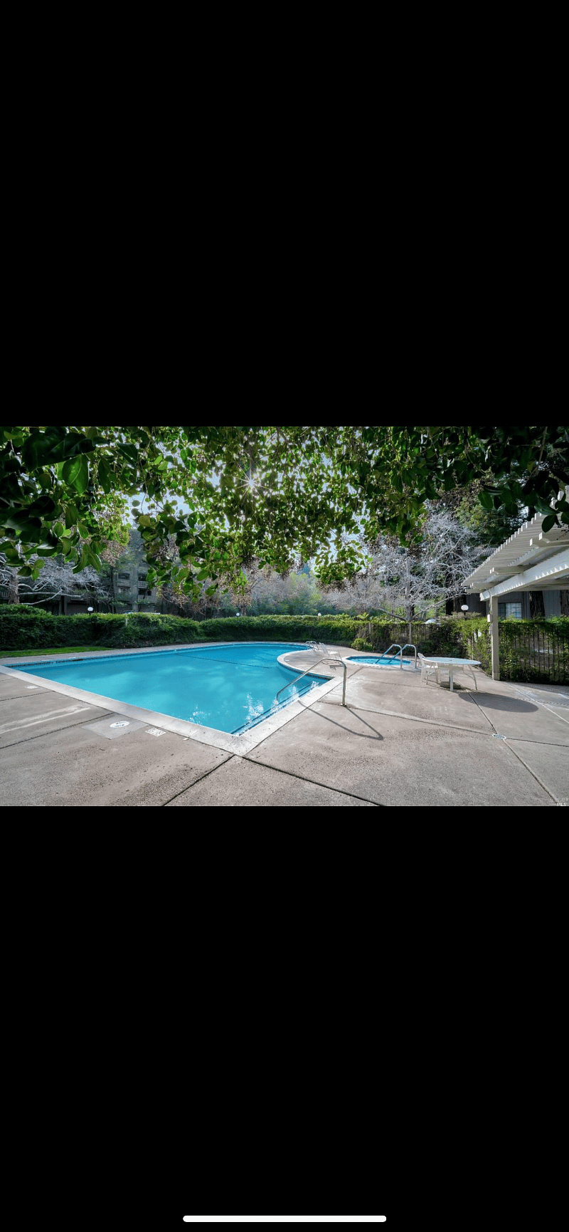 Well maintained pool and hot tub that is shared with a select few residents within my condos HOA. The HOA provides a well maintain area for all residents and I have found them to be attentive to the needs of their residents. Your stay will include access to all amenities!