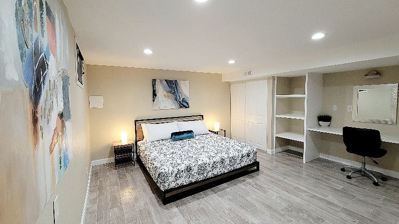 Private Mother-In-Law Suite: King Bedroom