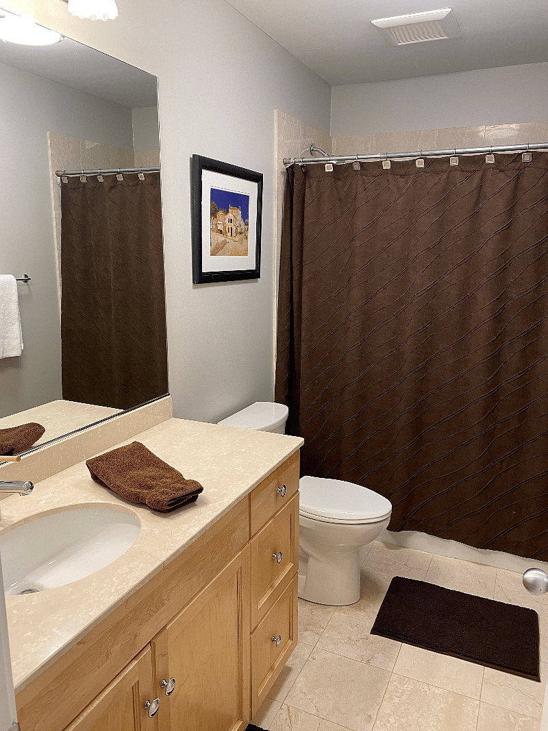 Basement bathroom