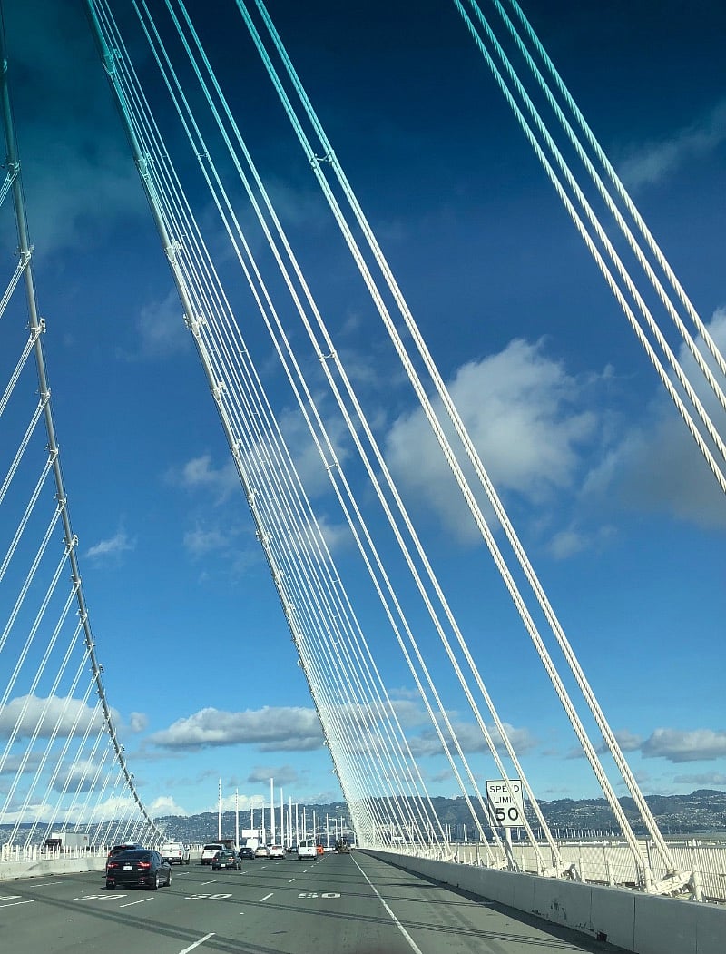 Bay Bridge heading into San Francisco