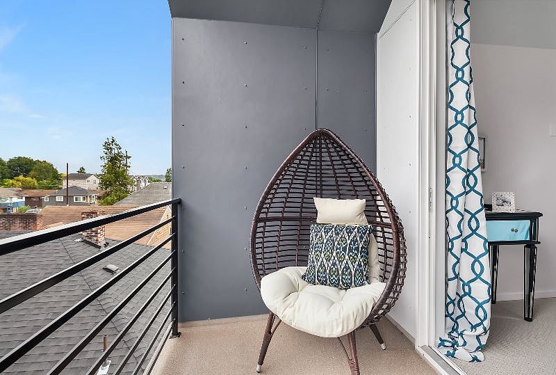 3rd floor balcony - Accessible  from primary bedroom only