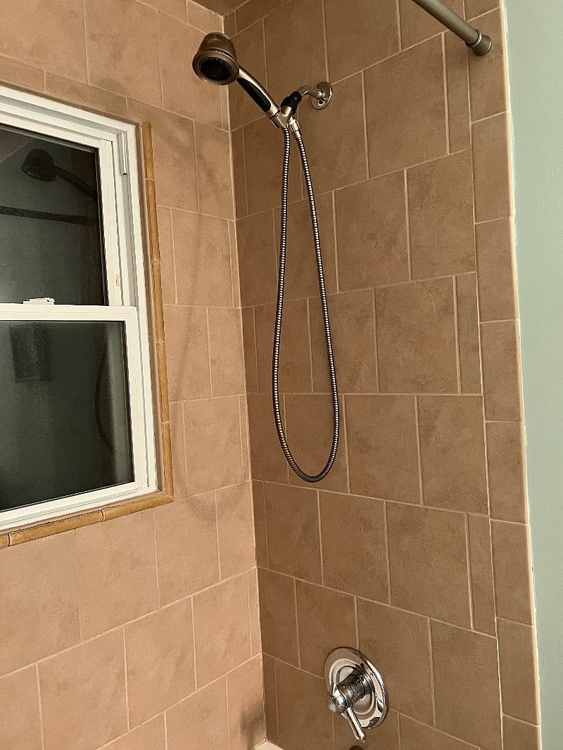 Inside the shower