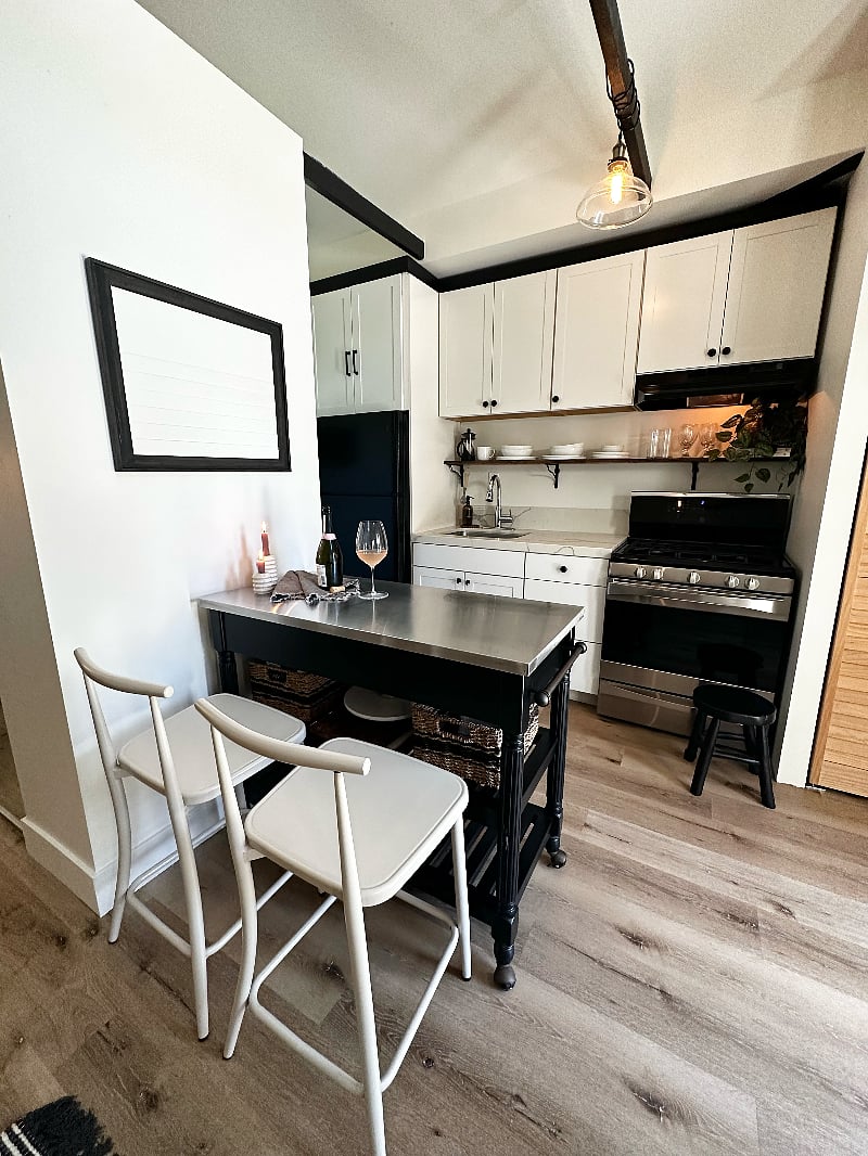 Kitchen island for dining or working at your laptop