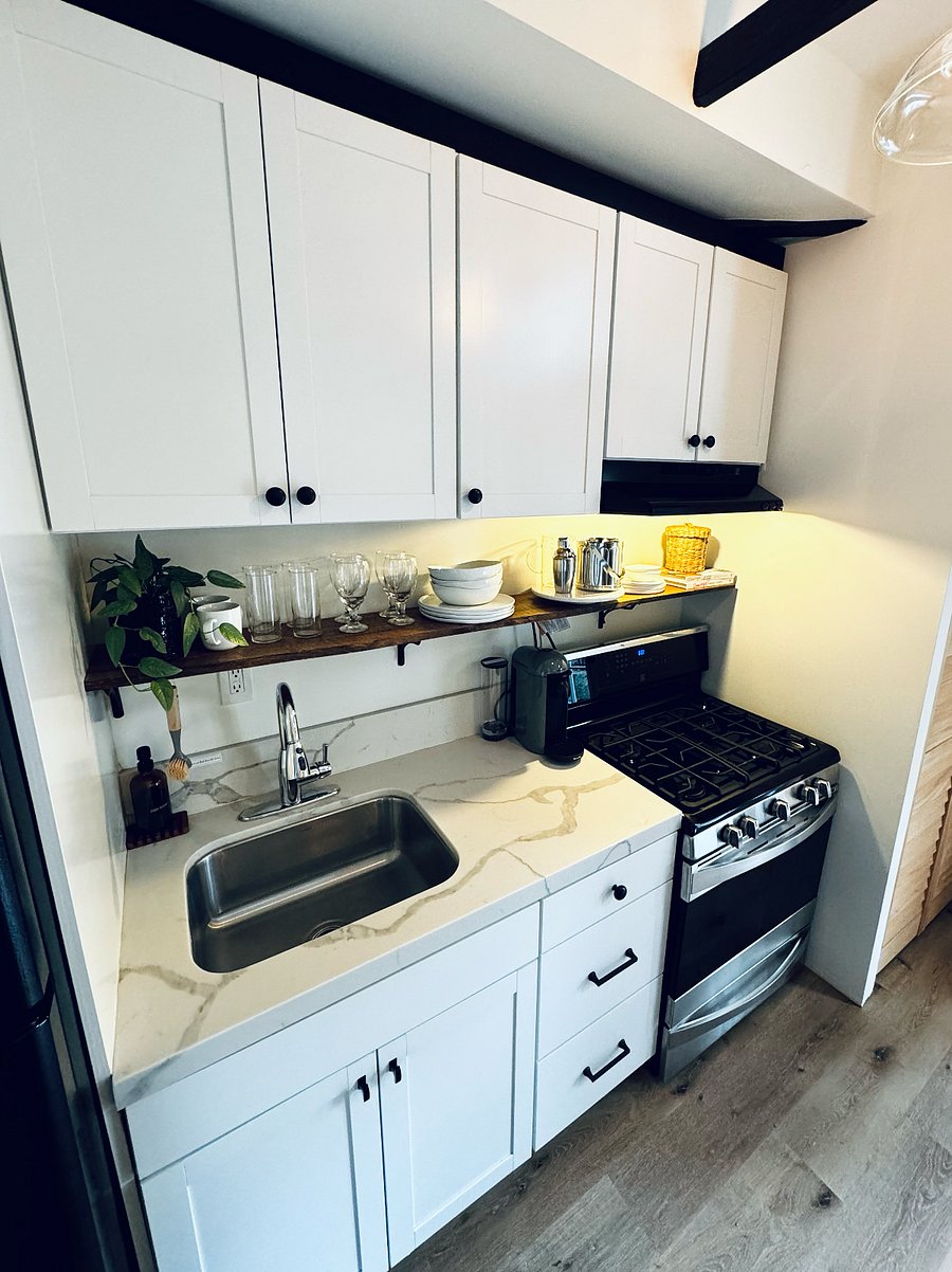 Kitchen with full-size appliances