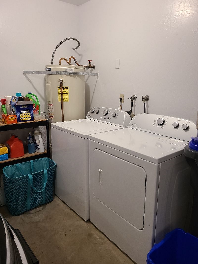 laundry in garage