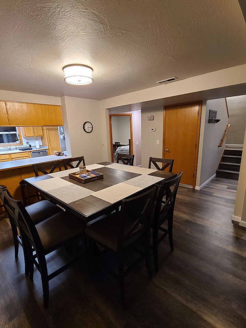 dining room and view of other rooms