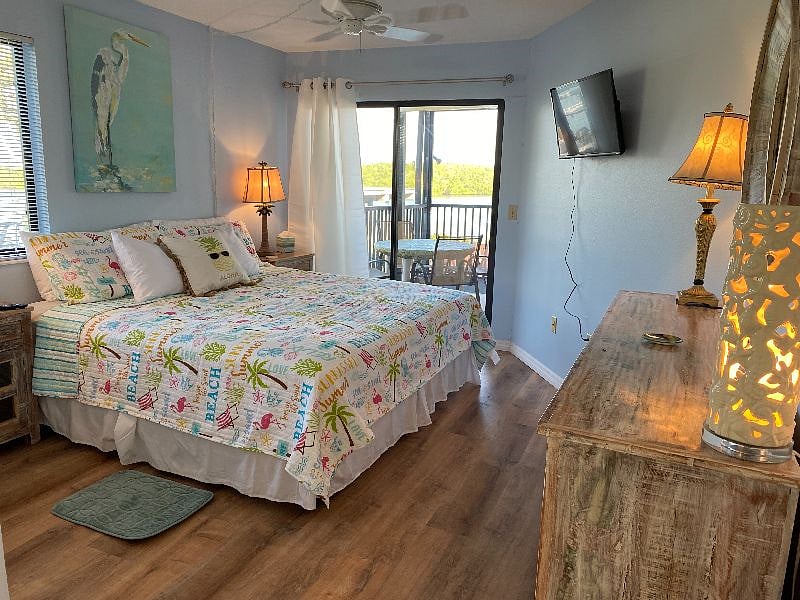 Marter suite with view of Lemon Bay.  Watch the sun rise from your king sized bed.