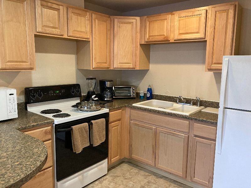 Fully stocked kitchen