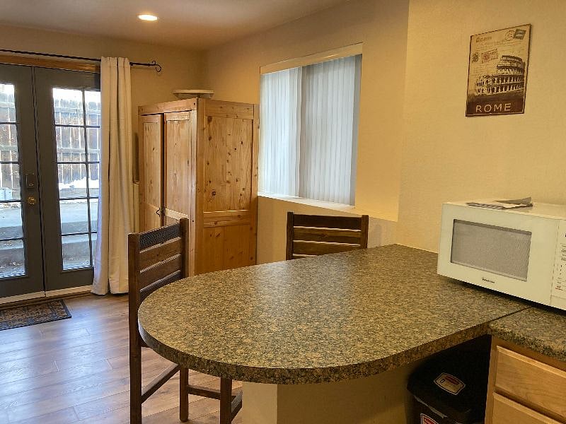 Plenty of space for two to eat