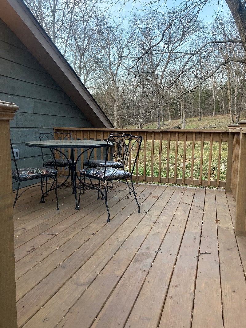 Enjoy your morning coffee with view to the wild