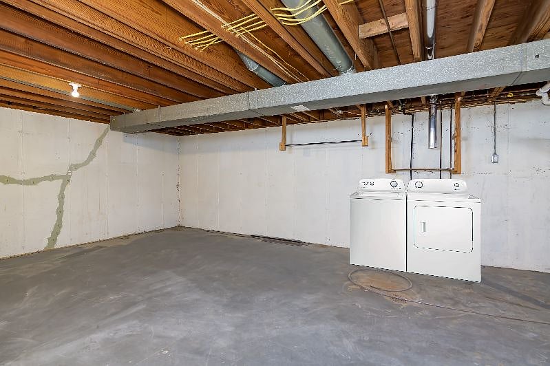 Large, Spacious, Private Storage Basement with Private Laundry (Actual Washer and Dryer Not Pictured)