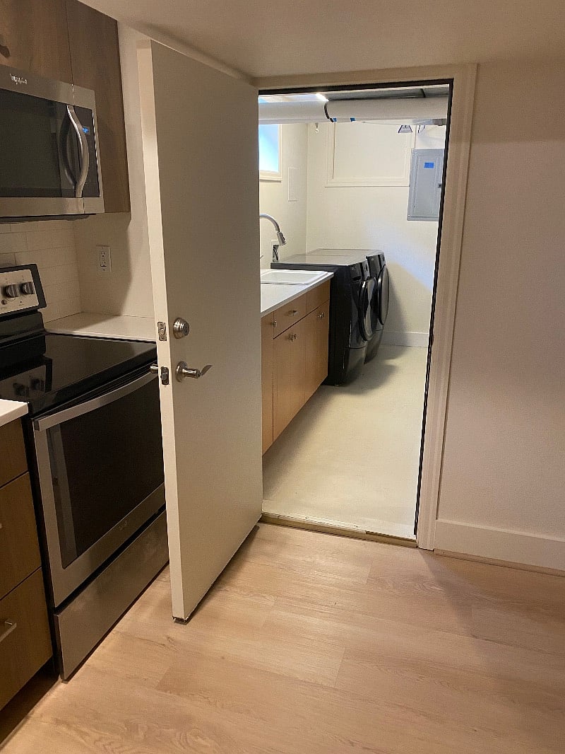 Access to shared laundry room