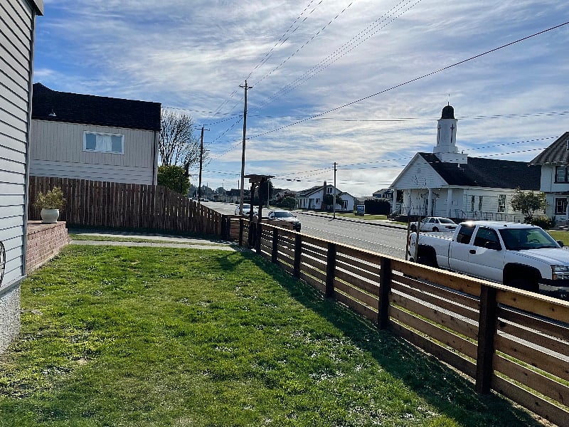 Enclosed front yard