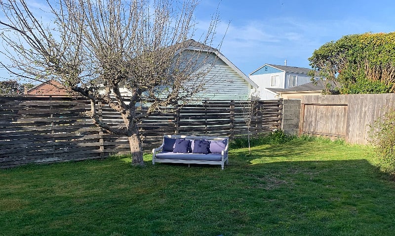 Enclosed lawn area