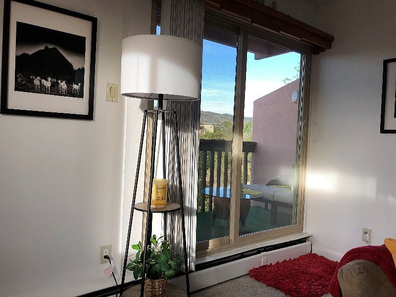 View to patio balcony from living room