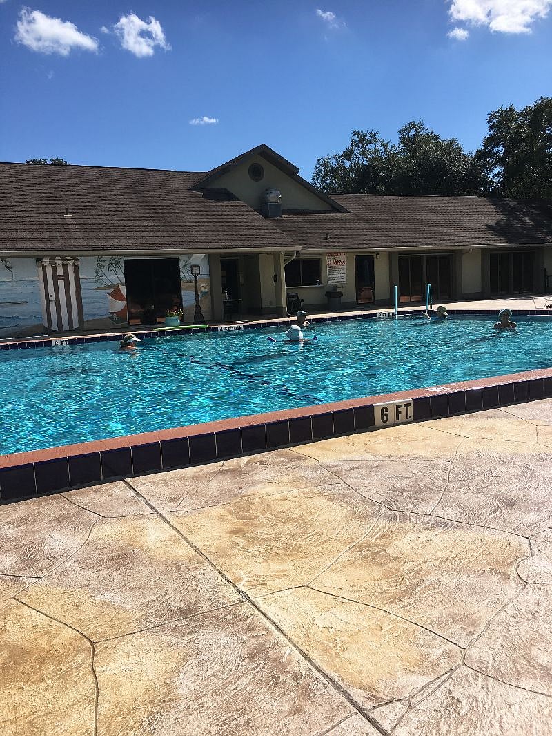 Olympic size heated pool at Rec Center