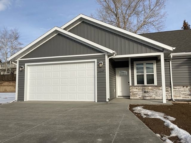 property view - keyless coded entry for front door and garage