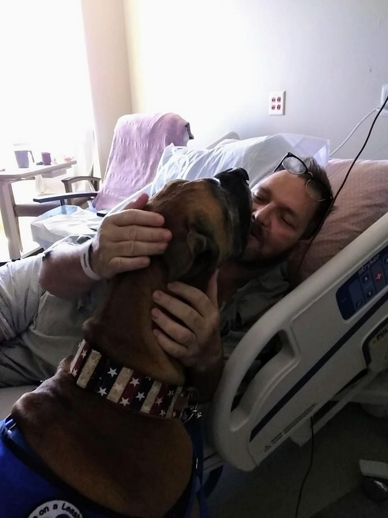 Zamara's "Magic" at work with the patients bring comfort and care.