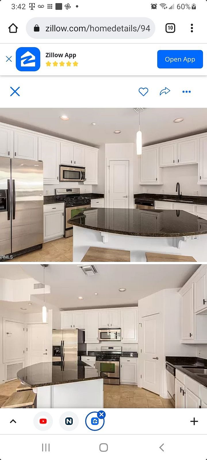 Complete Kitchen w/ pantry, microwave, gas oven/ burner keurig, air fryer, crock pot, fire extenguisher, utensils, can and wine opener, utensils, toppleware, pizza pan,