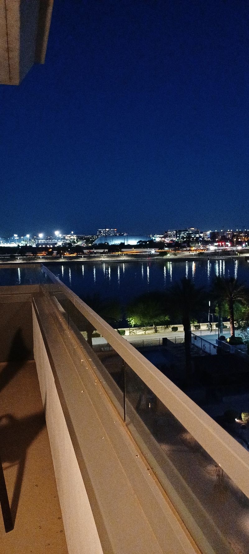 Night view on your own balcony