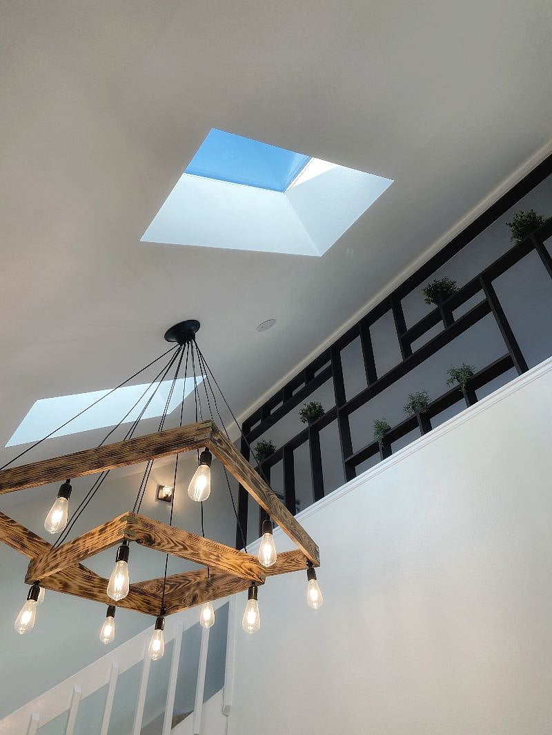 View of vaulted skylights