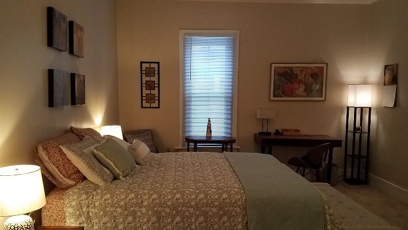 The large bedroom really is large!