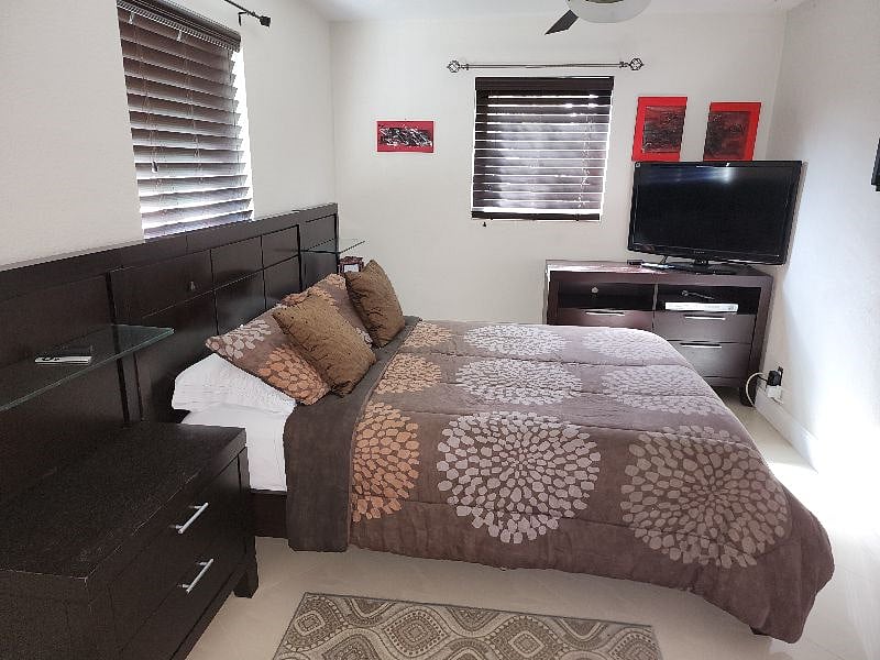 Master bedroom and bathroom
