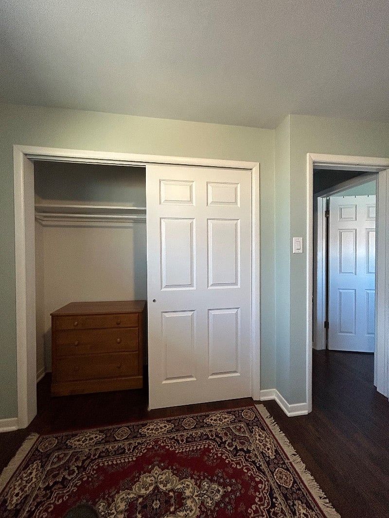 Closet with dresser and hangers (not pictured)