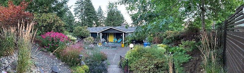 Front door view from entrance gate