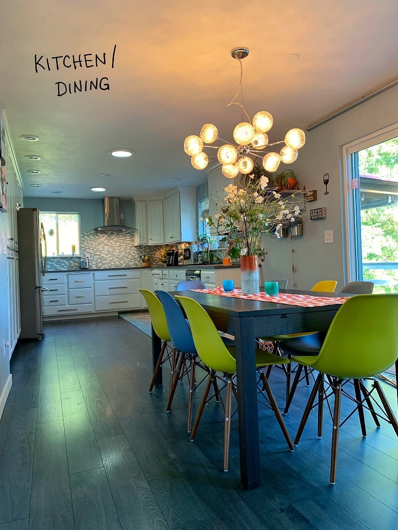 Kitchen and dining table