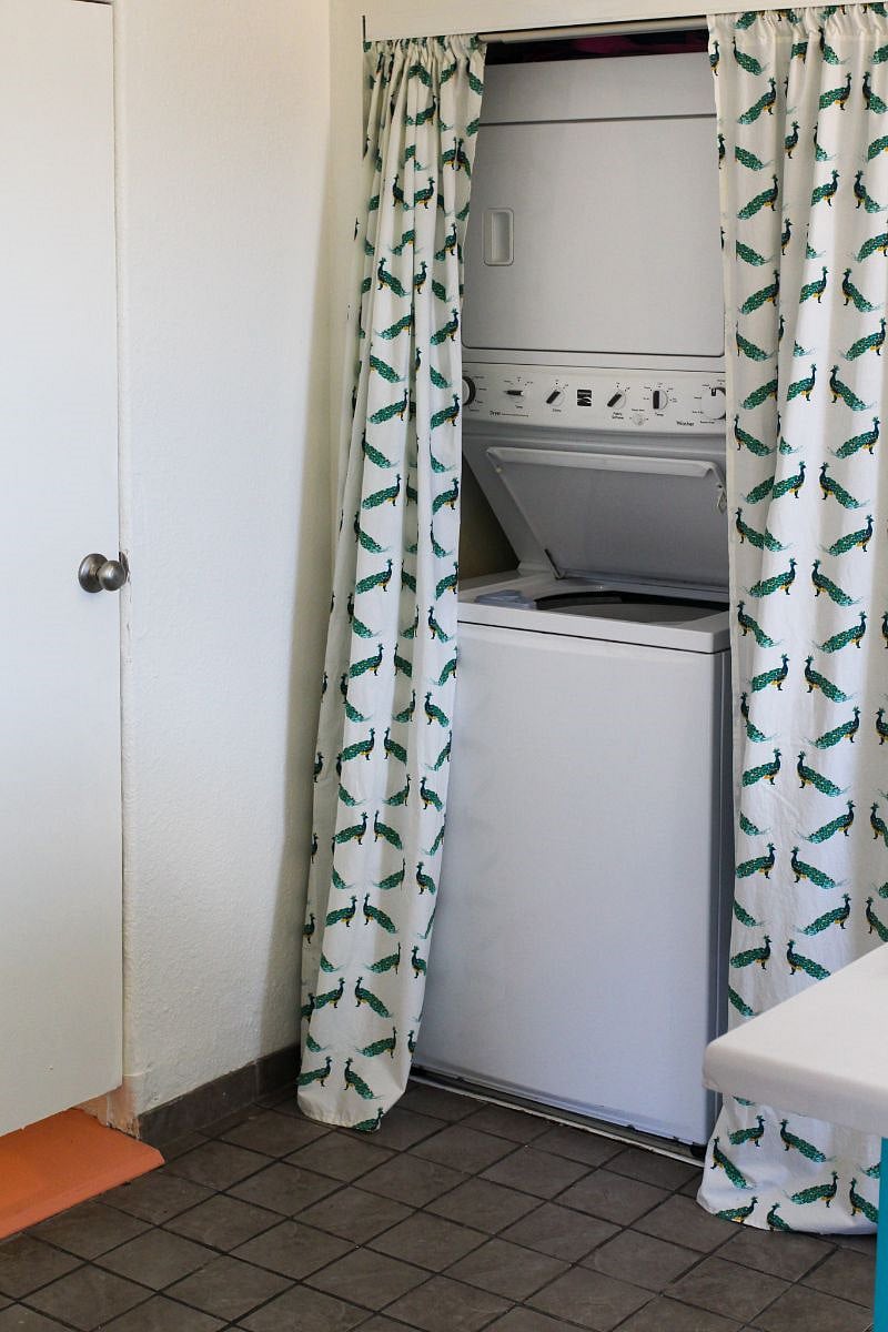 In-unit washer and dryer (as well as a clothesline behind the house!)