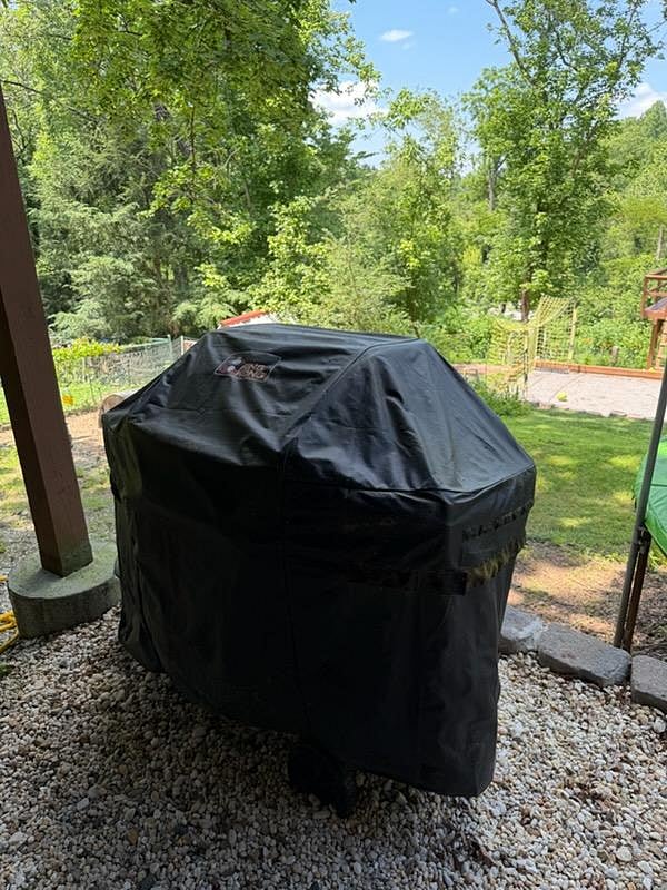 Additional outdoor living amenities include comfortable seating and a grill for your exclusive use.