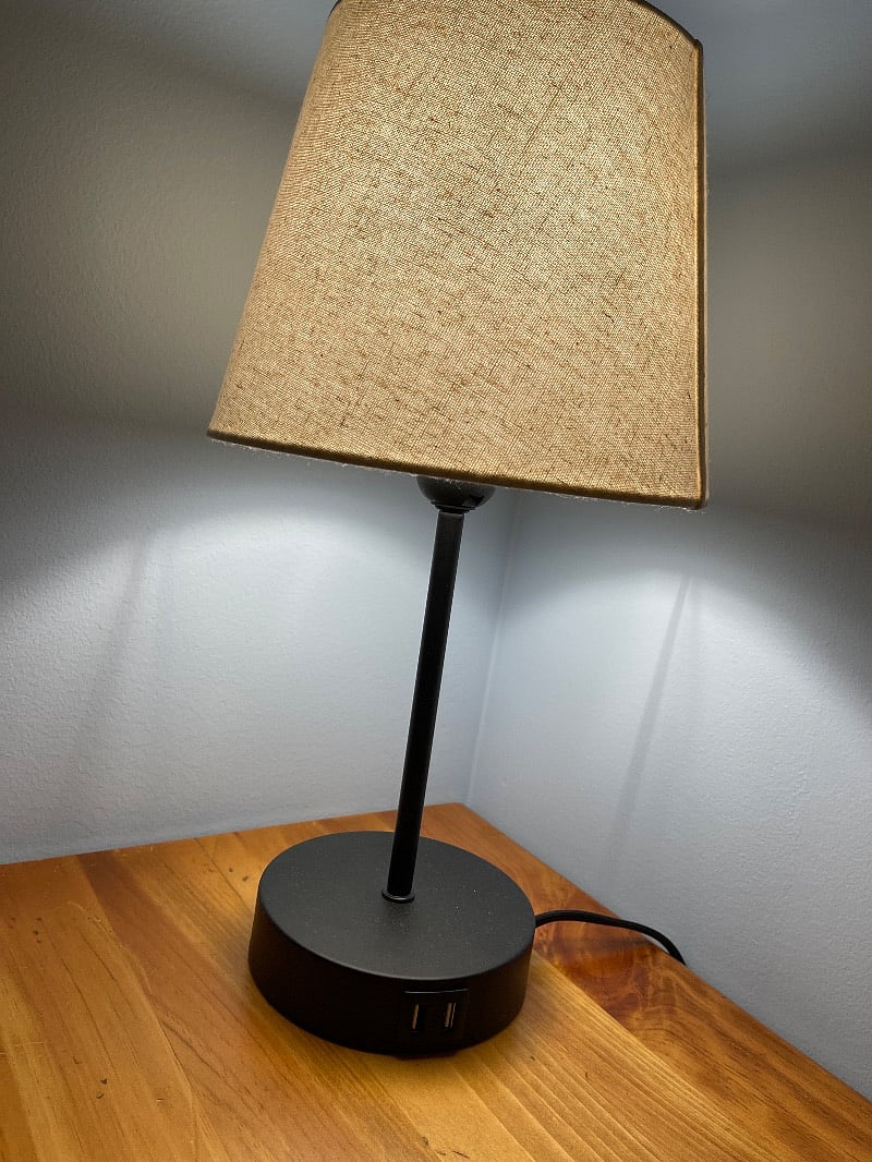 Lamps with USB ports.