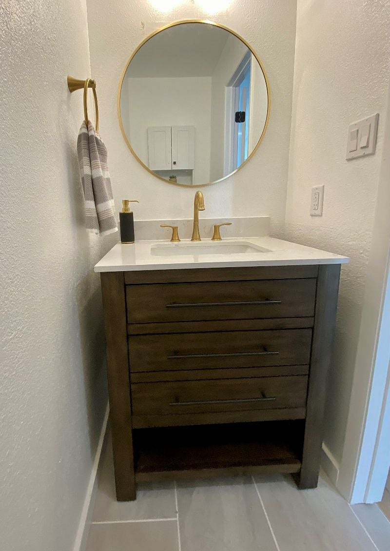 Half Bathroom located downstairs