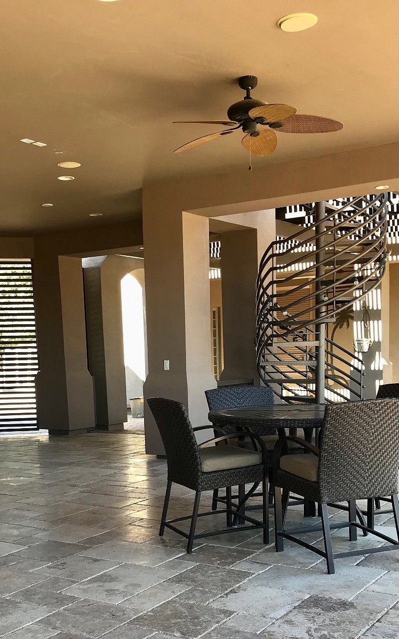 Beautiful, Winding staircase to the rooftop walk deck