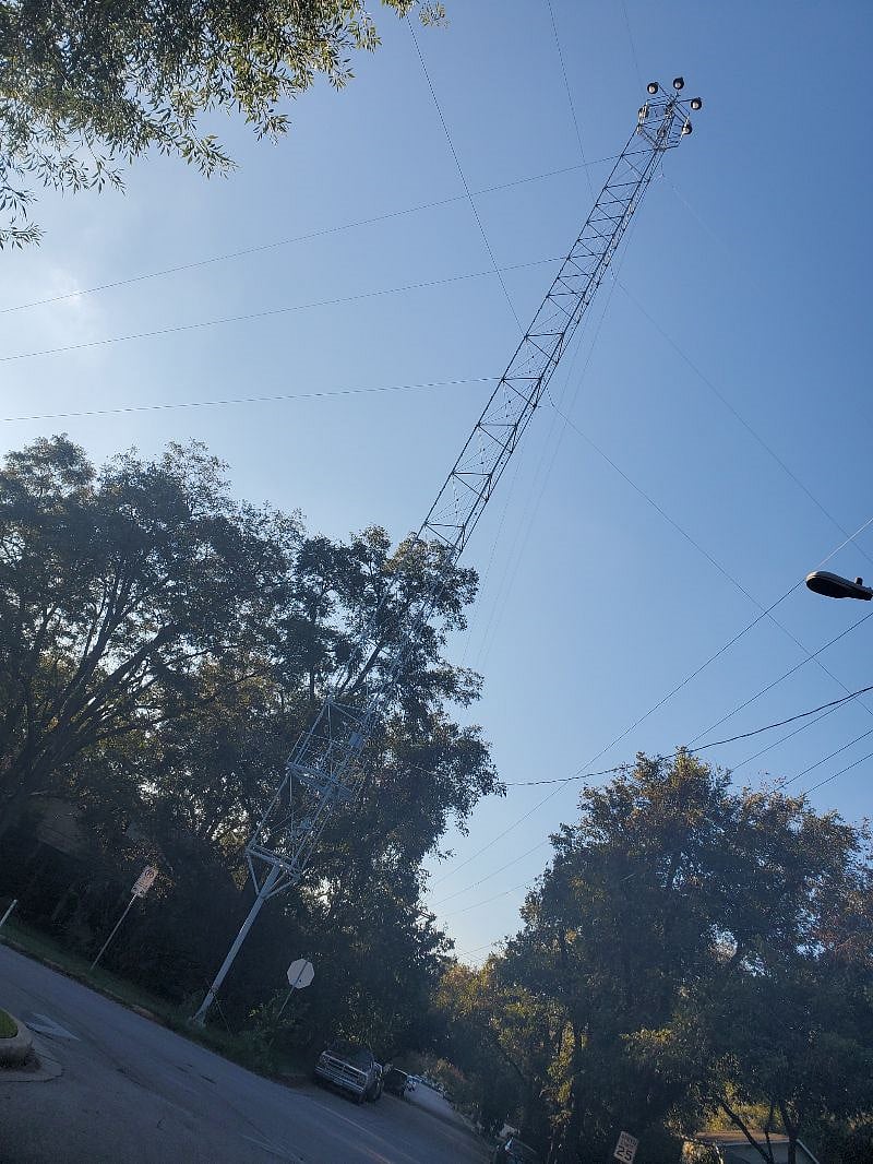 World Famous "Moon Tower" in the neighborhood.