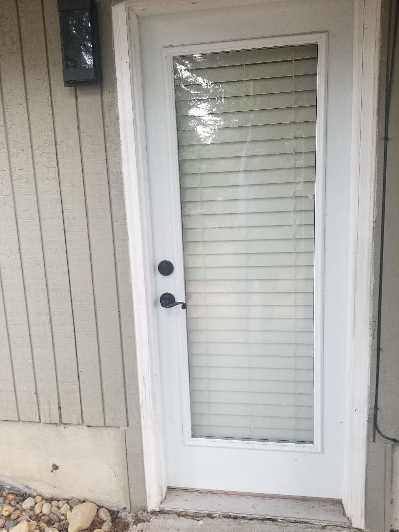Private entry backdoor for use by renter if desired.