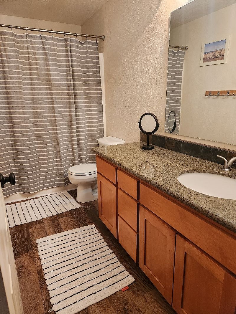 Bathroom for tenant use.