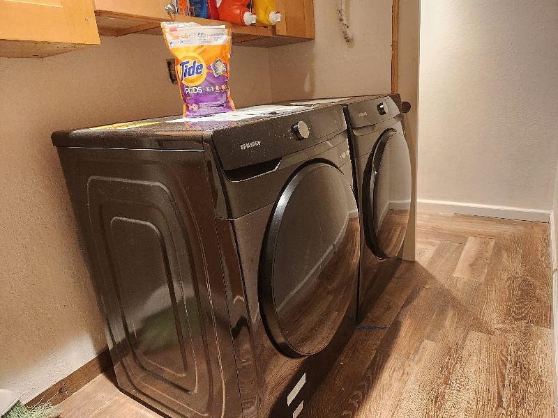 Washer and Dryer easily accessed from room.