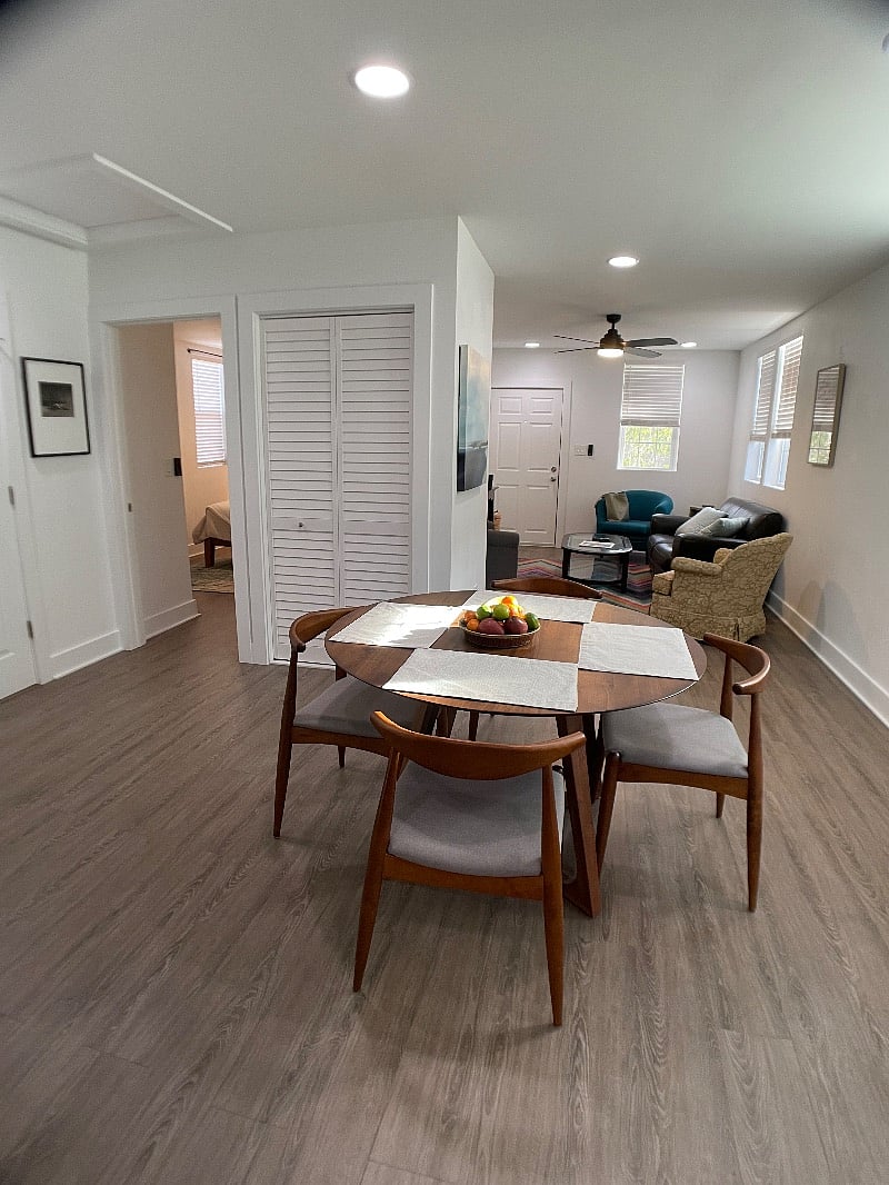 Kitchen table and chairs.