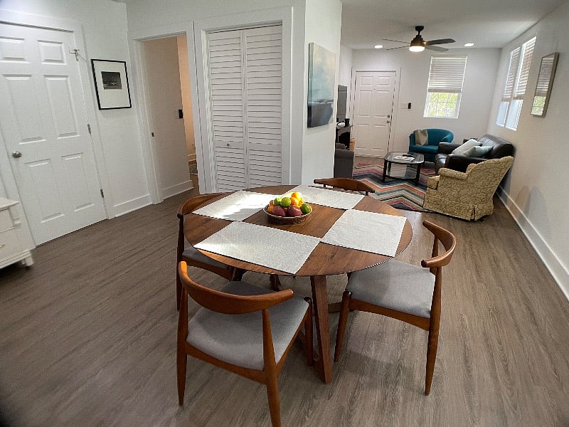 Kitchen table and chairs.