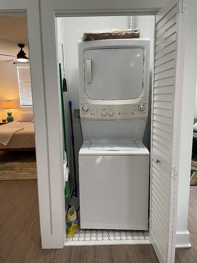 Washer and dryer.