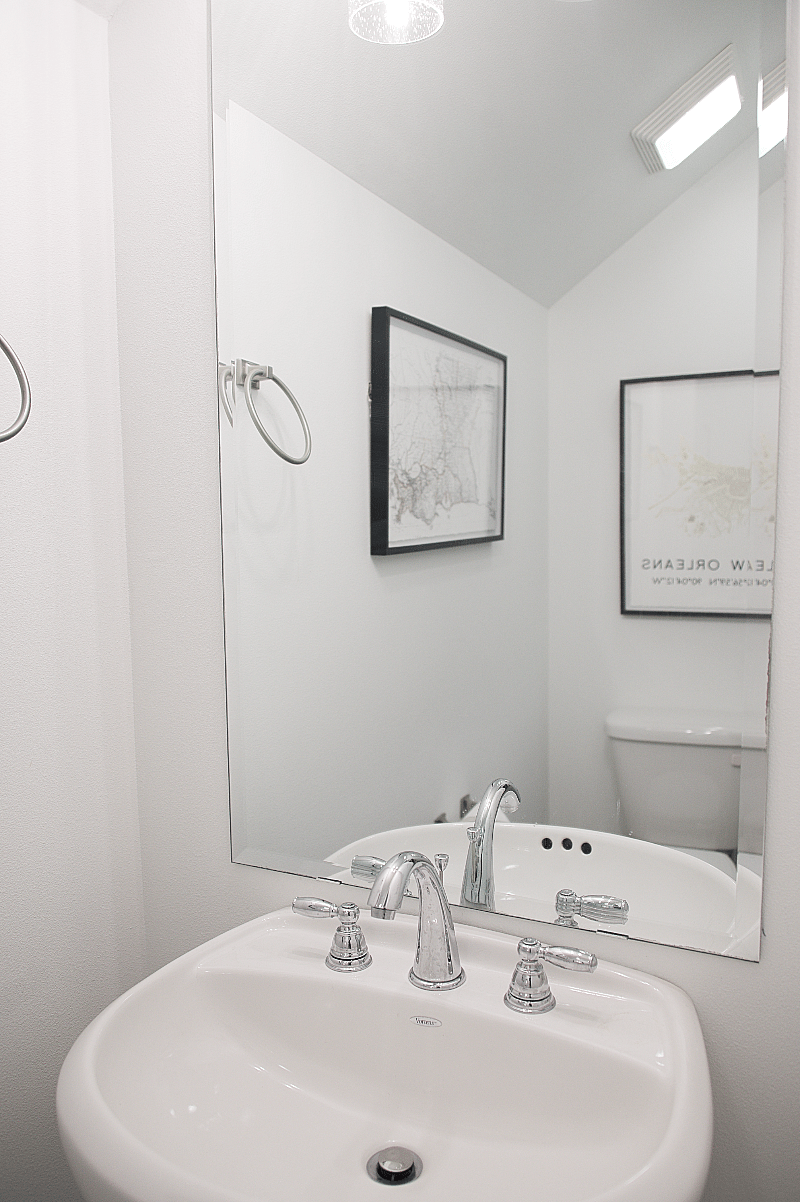 First floor half bathroom