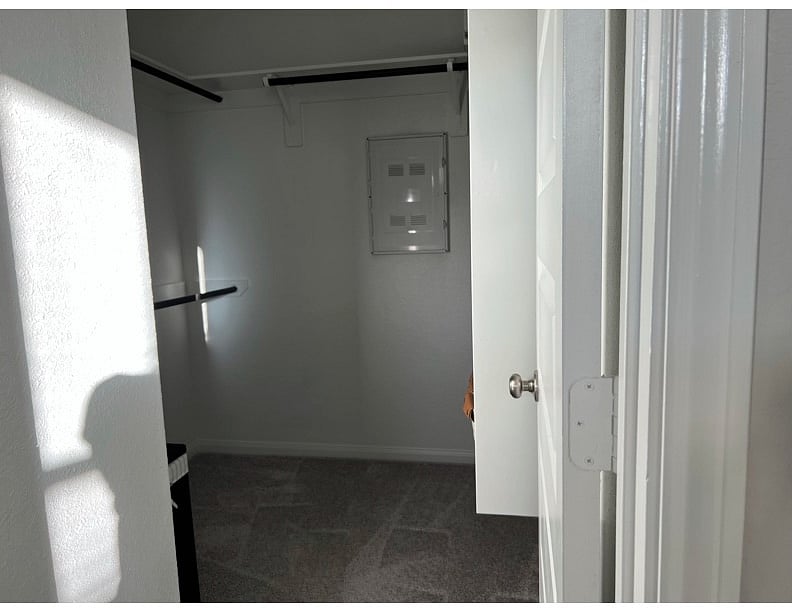sizable walk-in closet
