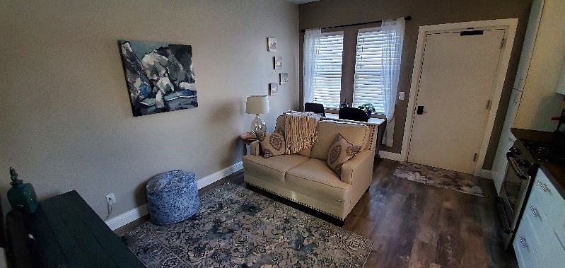 Beautiful new flooring, privacy blinds, drapes, new comfy furniture and furnishings including a couple of throw blankets and pillows.